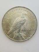 1922 Silver Peace Dollar, AU/UNC