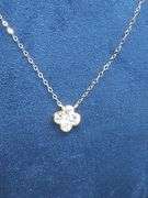 Elegant 14K Yellow Gold Chain with A Flower Pendant