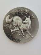 Red Fox, Sterling Silver Medal