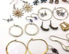 Group lot of vintage 925 sterling silver earrings