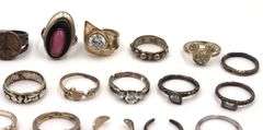 Group lot of Vintage 925 sterling silver rings