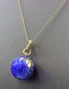18kt Yellow gold David Yurman globe pendant on chain
