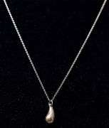 Water Drop Necklace in Sterling Silver