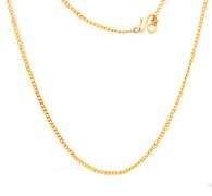 Practical 24 YG Standard Link Necklace