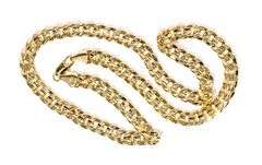 Stunning Large 69.6 Grams 14 Kt Gold Plated Cuban Curb Link Chain Necklace