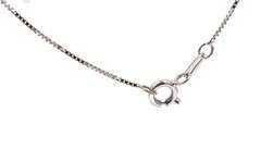 Sweet 18K WG Sapphire Cross on Necklace