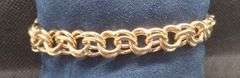Double link 14K Yellow gold Bracelet