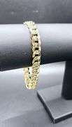 Sharp 24.5 Gram 14 Kt Gold Plate Curb Link Bracelet
