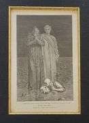 Pair of Antique Engravings from Dante's Inferno Circa 1861