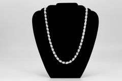 Sterling Silver Heavy Diamond-Cut Rope Chain 8mm Solid 925 Italy New Men's Necklace 30"