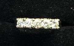 DAZZLING 14K YELLOW GOLD NATURAL DIAMOND WEDDING BAND