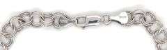 14kt White gold charm bracelet
