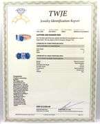 14kt Yellow gold 1.22ct oval diamond and 3.50ctw oval sapphire 3 stone super fit ring