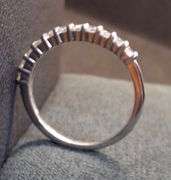 14K White Gold Natural Diamond Wedding Band