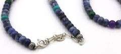 Turquoise and lapis beaded necklace