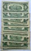 2 Each 1953 Series & 1963 Red Seal US Notes
