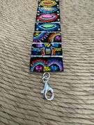 Original Handmade Mosaico Bracelet 8.5" 925 Sterling Silver Mexico Artistic Jewelry