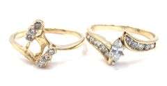 14kt Yellow gold 0.35ct marquise and 0.65ctw diamond wrap engagement ring