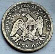 1871 With Motto Seated Dollar