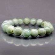 Natural! 191.72ct graduated Burmese Jade beaded bracelet