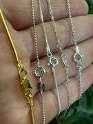 Sterling Silver 925 Italy  5 Piece Layered Chain Set 36",24",22",18",16"