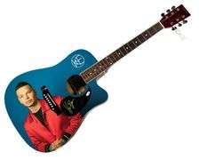 Kane Brown Autographed 1/1 Custom Graphics Photo Guitar ACOA