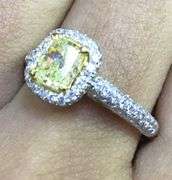 18K White Gold Natural Diamond Engagement Ring