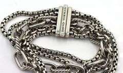 David Yurman multi row chain bracelet 29mm
