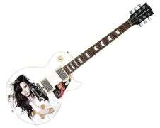 Demi Lovato Autographed Gibson Les Paul Photo Graphics Guitar ACOA