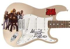 Lynyrd Skynyrd Artimus Pyle Signed Custom Photo Graphics 1/1 Guitar ACOA