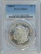Spectacular PCGS MS65+ 1880-S Morgan Silver Dollar