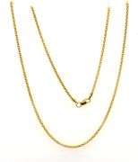 Popular 14K YG Popcorn Link Necklace