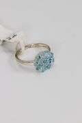 Sterling Silver Natural Blue Topaz Gemstone Ring