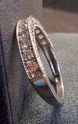 14K White Gold Natural Diamond Wedding Band