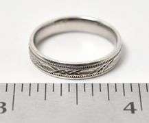Simple Engraved Band Ring in Sterling