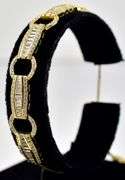 Cz Gemstone Bracelet in Vermeil Sterling silver
