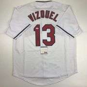 Signed Omar Vizquel Cleveland Indians Jersey w/COA