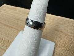 14k White Gold Wedding 6mm Band Size 5