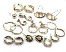Group lot of Vintage 925 sterling silver earrings
