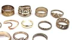 Group lot of Vintage 925 sterling silver rings