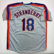 Darryl Strawberry Autographed New York Baseball Jersey