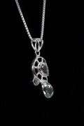 Sterling Silver Green Amethyst Gemstone Pendant