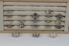 Sterling Silver .925 Curated Ring Assortment Various Sizes & Styles (20 Ring Lot)