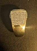 Men's Bold 14 Kt Gold Plate 17.5 Cttw Lab Simulated Diamond Ring