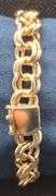 Double link 14K Yellow gold Bracelet