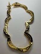 Dazzling 14 Kt 15.3 Grams Yellow Gold Plated Tennis Bracelet
