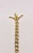 Dazzling 14 Kt 16.3 Grams Yellow Gold Plated Tennis Bracelet