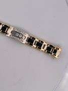MEN'S CERTIFIED BRAND NEW 14K YELLOW AND WHITE GOLD DIAMOND BRACELET