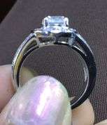 Gorgeous 14K White Gold Natural Diamond Ring