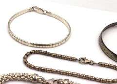 Vintage 925 sterling silver group lot of 7 bracelets